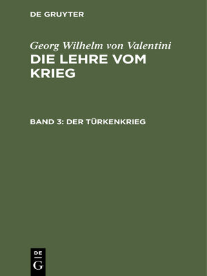 cover image of Der Türkenkrieg